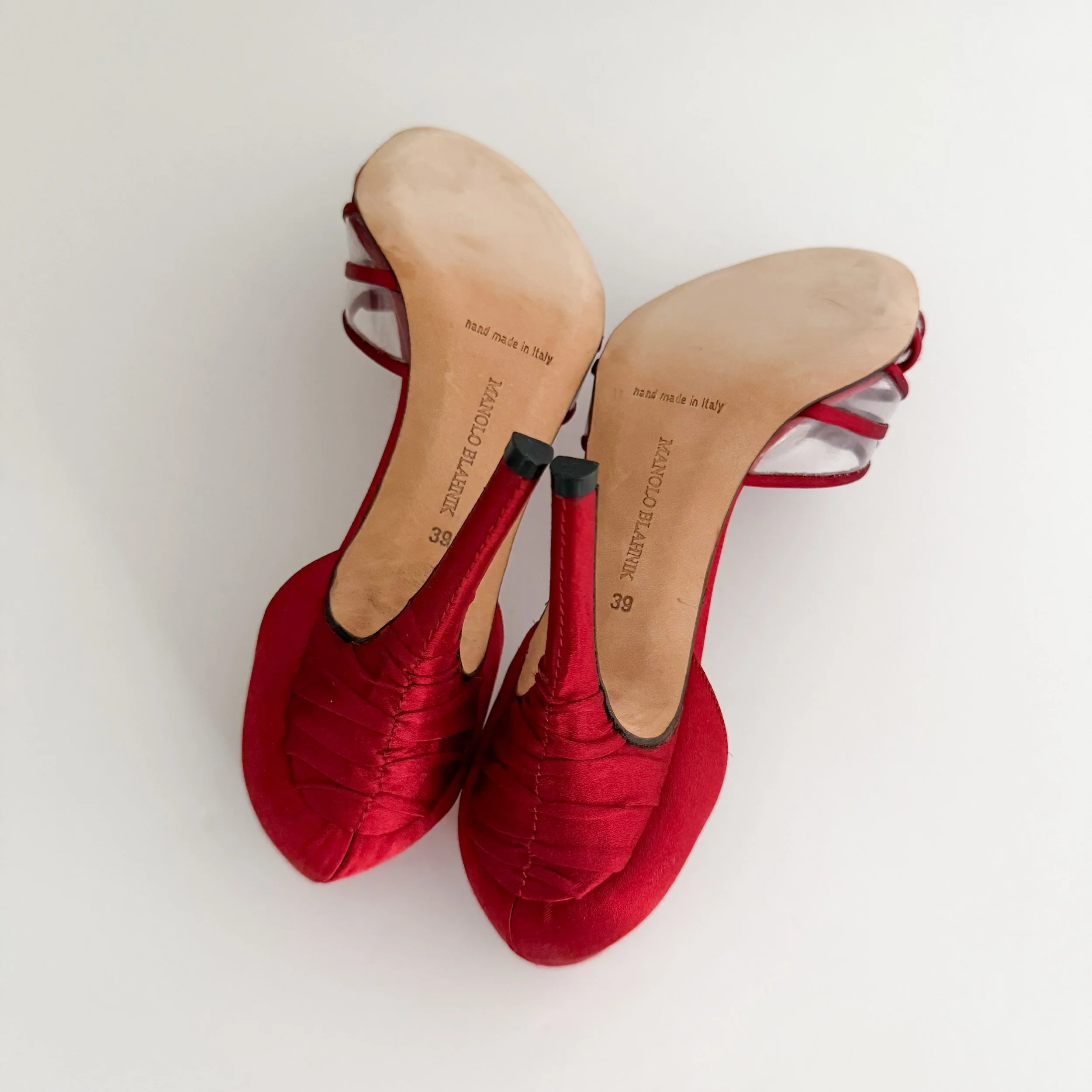 Manolo Blahnik Baseball Reworked Bow D'Orsay Heels (US 9 / IT 39